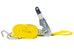 Ensemble de quatre sangles de transport UNITRAIER avec tendeur 4 m/25 mm/1 t jaunes