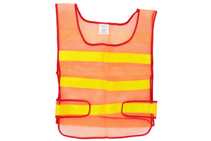Gilet réfléchissant orange HERMON XXL avec velcro latéral
