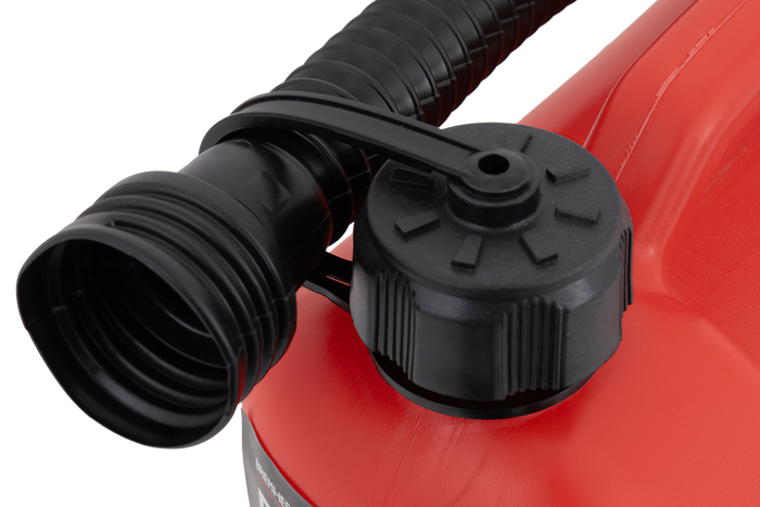 Bidon plastique HERMON 5L avec entonnoir, rouge