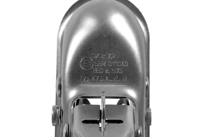 Attelage à boule KNOTT K7.5-H+KZE7.5 pour remorque de 750 kg avec timon en V