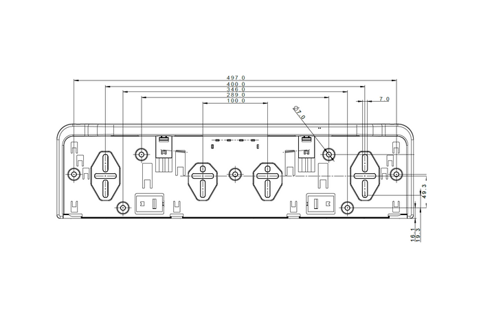 Cadre de plaque d'immatriculation avec éclairage LED FRISTOM FT-264 LED M15