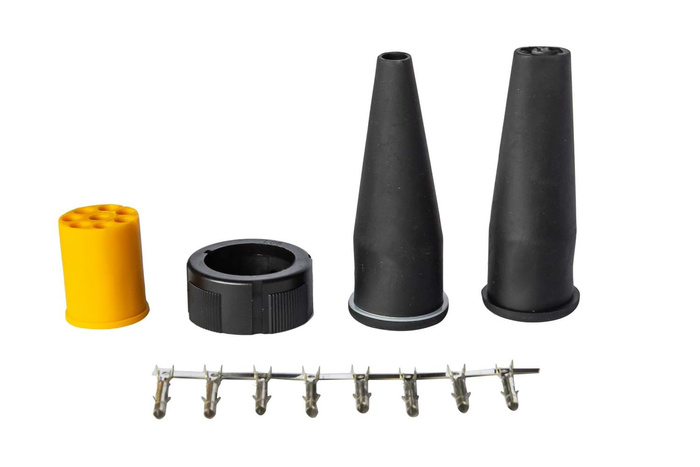 Jeu : 2x connecteur à baïonnette ASPÖCK 8 broches pour feux arrière 