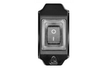 Interrupteur étanche pour volant LAMPA 90462 pour commander des appareils électriques 12 V 6 A max.