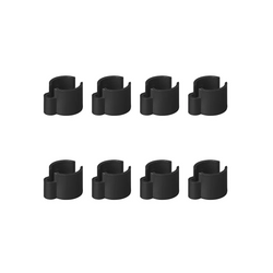 Lot de huit clips de maintien de câble ProPlus 366486, diamètre 22-32 mm