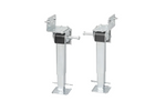 Ensemble de deux supports extensibles avec manivelle et fixation ProPlus 361500 pour remorque plateau 1000 kg 290-460 mm