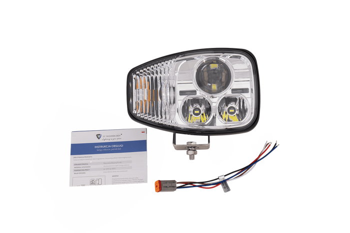 TT Technology TT.16610-P Feu avant LED 3 fonctions, 21xLED, 4450lm, droit pour JCB/Cat/Manitou/Volvo/Terex