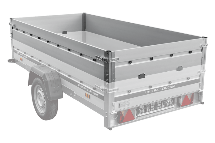 Côtés en aluminium BIS pour les remorques UNITRAILER GARDEN 264 KIPP ALU et 264/2 KIPP ALU