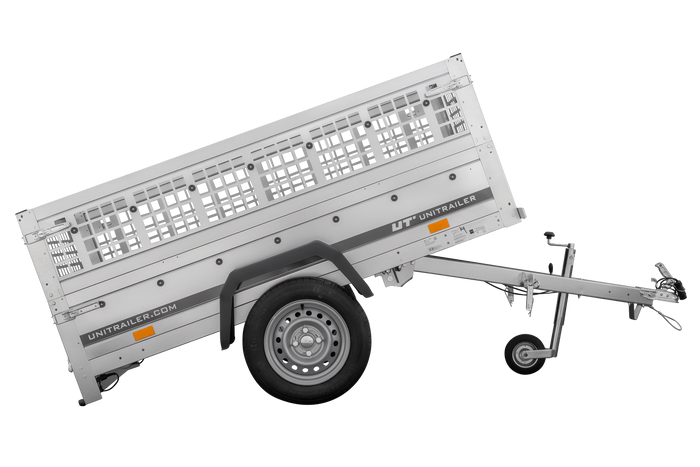 Remorque légère 200x106 UNITRAILER GARDEN 200 KIPP avec côtés en filet
