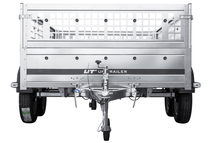 Remorque porte-voitures 264x150 UNITRAILER GARDEN 265/2 KIPP avec côtés en filet