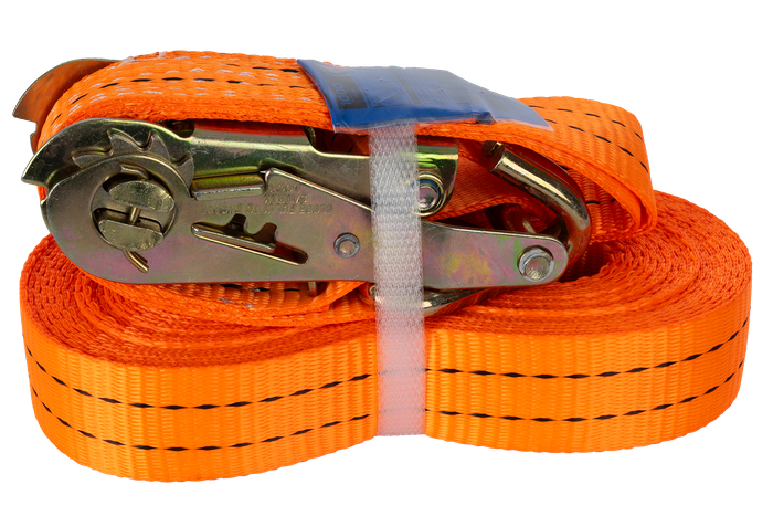 Courroie de transport orange UNITRAIER 8 m/35 mm/2 t avec tendeur
