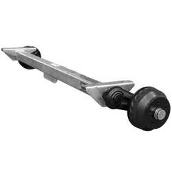 Essieu freiné KNOTT VGB15M/MV pour remorque/porte-voitures 1500 kg, 1400 mm, 1850 mm, 5x112