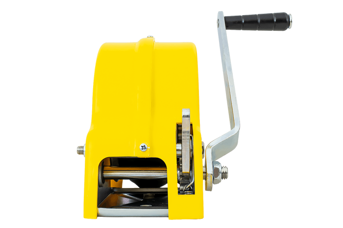 Treuil 450 kg à sangle KNOTT boîtier jaune