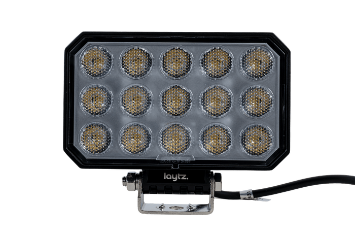 Lampe de travail, Réflecteur rectangulaire LED LAYTZ LY7303, 60 LED, 6000 lm