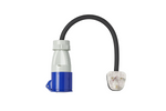 Adaptateur avec prise CEE et prise britannique UK ProPlus 373522DE, câble de 40 cm, 16 A, 230 V 