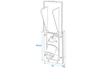 Prise murale extérieure CEE ProPlus 373505BK, 160 × 100 mm, noire