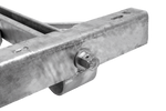 Stabilisateur d'angle extensible KNOTT 6X1197.007 pour remorque 1100 kg, 498 mm