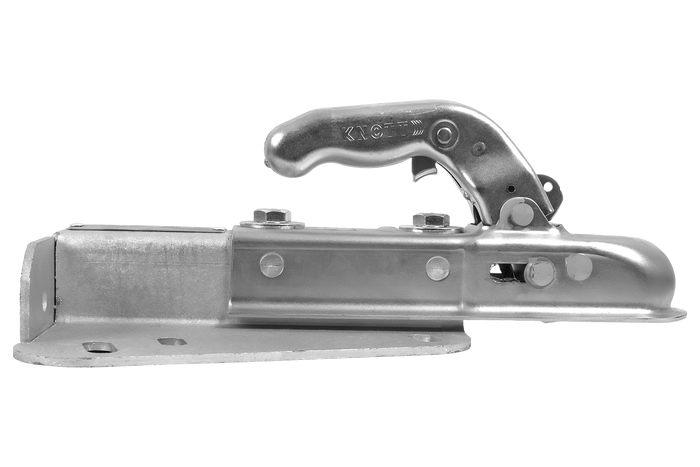 Attelage à boule KNOTT K7.5-H+KZE7.5 pour remorque de 750 kg avec timon en V