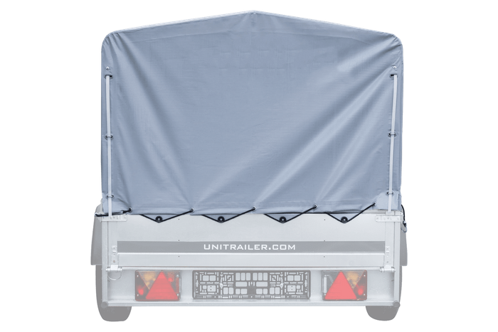 Bâche de protection pour châssis H-800 UNITRAILER, grise, 230 x 125 cm, GARDEN 230 KIPP