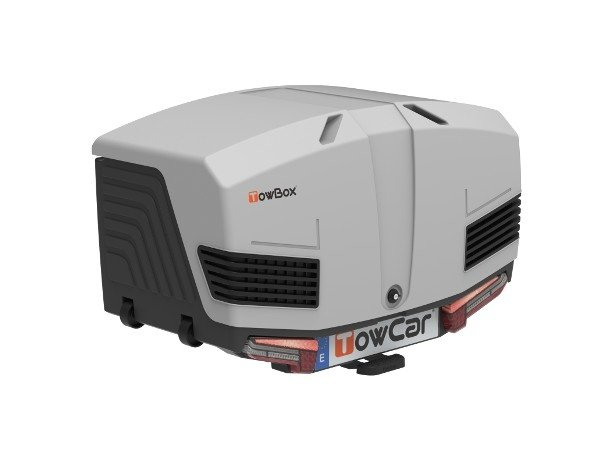 Towbox V3 Grey LED Edition - coffre à bagages monté sur attelage