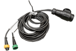 Prise de courant MANTES, faisceau de remorque, 5 m, connecteurs à baïonnette 13 broches, 2 x 5 broches
