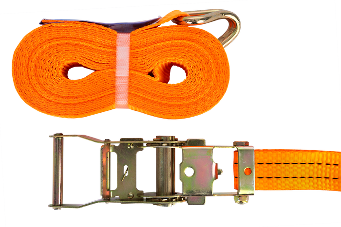 Courroie de transport orange UNITRAIER 8 m/35 mm/2 t avec tendeur