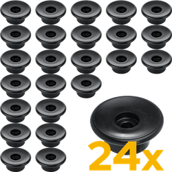 Rouleaux latéraux TULPLAST pour remorque, pour la fixation de bâches, filets et toiles, lot de 24