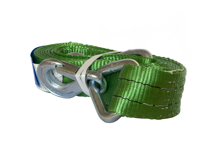 Corde; sangle de remorquage avec crochets Sangle de remorquage HILLS 5 m/60 mm/6 t verte