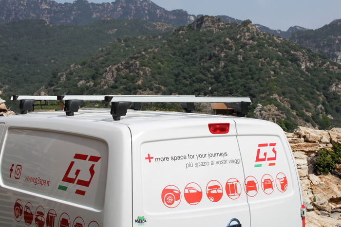 Galerie de toit G3 Atlantic 62.001 pour fourgonnettes de livraison - 1 poutre