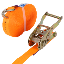 Sangle d'arrimage orange UNITRAILER 12 m/25 mm/1 t avec tendeur