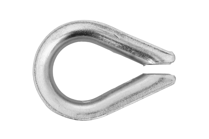 Cosse-coeur pour corde, câbles DROMET KU.8, acier 8mm