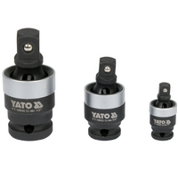 Kit rallonges, douilles à choc 1/4"; 3/8"; 1/2"