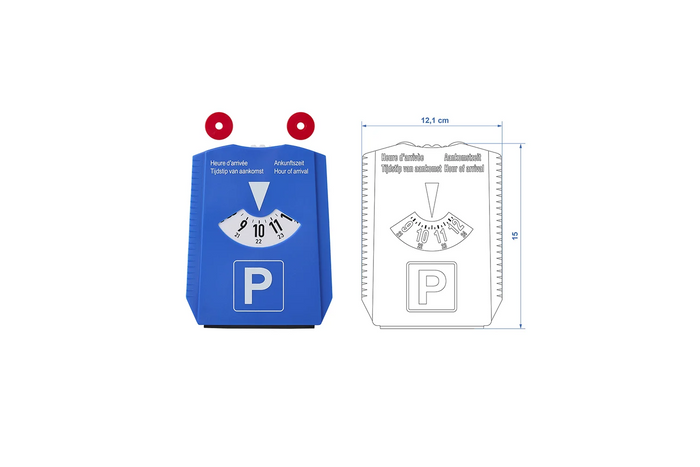Disque de stationnement ProPlus 630518 en 4 langues avec grattoir