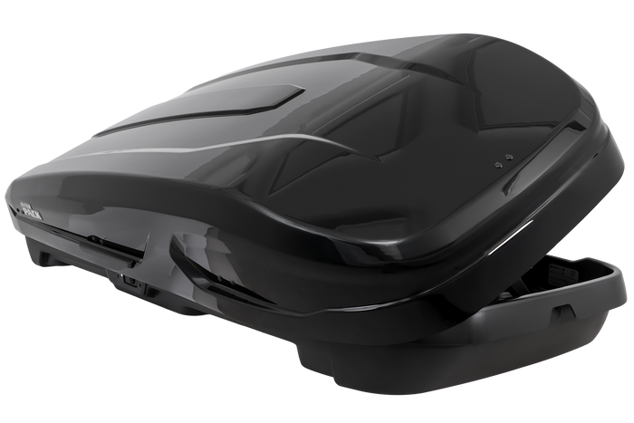 Coffre de toit Inter Pack Monsun PRO M, noir métallisé