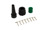 Connecteur baïonnette vert à 8 broches 12V [droit]