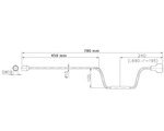 Manivelle pour béquille AL-KO 1213048 pour remorque 760 mm 19 mm