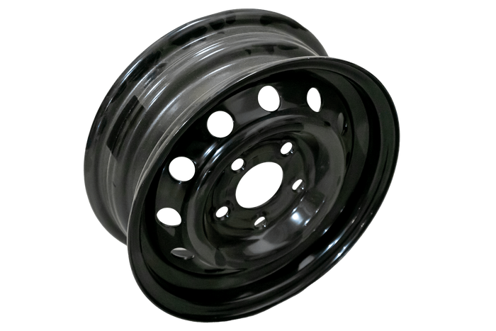 Jante en acier OUTLET pour remorque UNITRAILER noire 4,5J x 13&quot; H2 5x112 ET:30