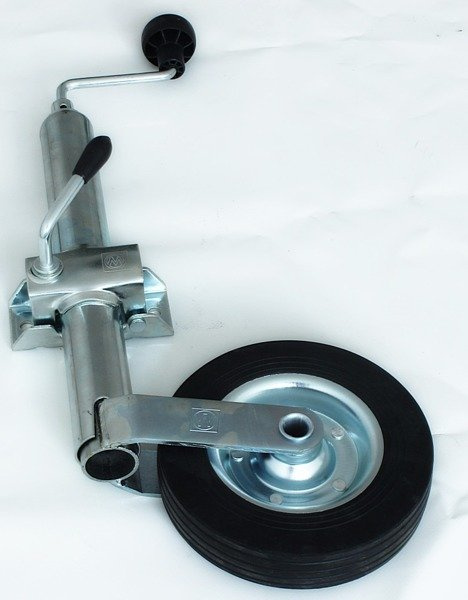 Roue jockey avec collier WINTERHOFF ST48-200VB+KLE48, 150 kg, 48 mm, 505-725 mm