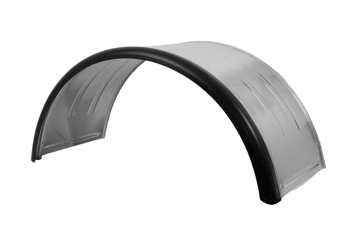 Garde-boue double pour remorque 15-16" DOMAR DK7115, passage de roue 880/400 mm, métal avec bord en caoutchouc