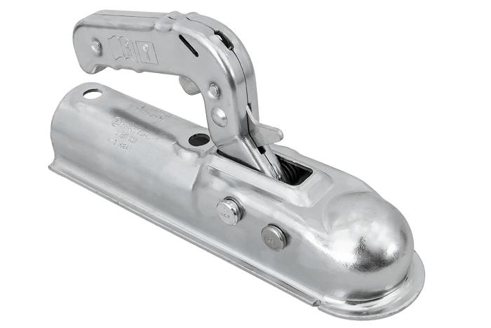 Attelage à boule AL-KO AK7 PLUS pour remorque de 750 kg avec timon tubulaire de 50 mm