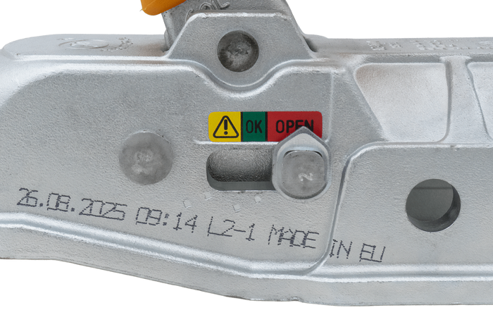 Attelage à boule STEELPRESS BC-3500E-00-02+SD pour remorque de 3500 kg avec timon en fonte de 60,5 mm