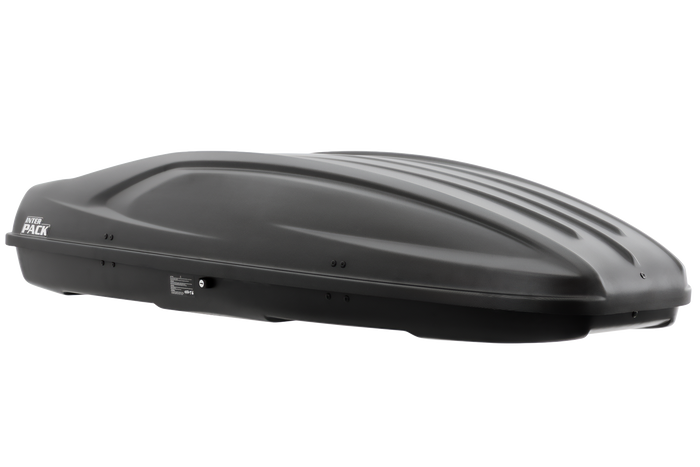 Coffre de toit Inter Pack Stella 480, noir kevlar (flexi fit G2)