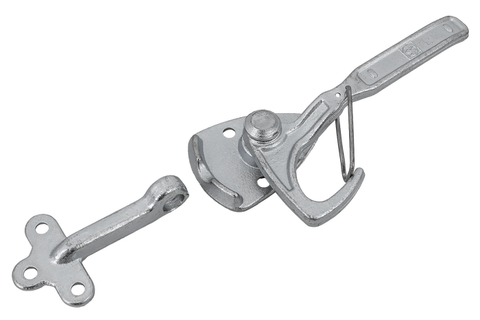 Attelage, charnière latérale gauche avec fixation WINTERHOFF WV 20-L + WVG 20-A, fermeture latérale complète de la remorque