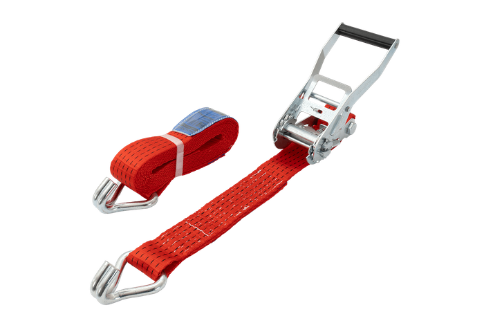 Courroie de transport rouge UNITRAIER 4 m/50 mm/5 t avec tendeur