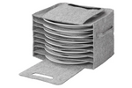 Organisateur pour assiettes ProPlus 761475V01 pour camping-car, en feutre, pour 10 plaques.