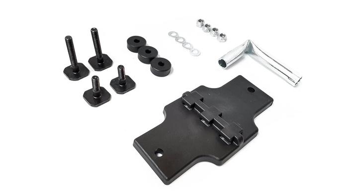 Adaptateur T-profilé n° 364 (glissières pour barres en aluminium) pour porte-vélos Peruzzo 