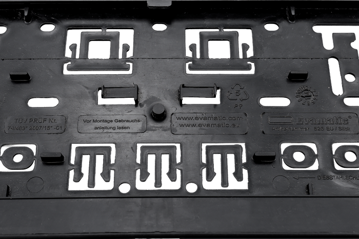 Cadre de plaque d'immatriculation - Vélo électrique Atera Genio/Strada 991870064200/092903