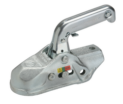 Attelage à boule WINTERHOFF WW 30-D3-K1212 pour remorque de 3000 kg avec timon tubulaire de 50 à 51 mm, en fonte