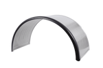 Garde-boue double pour remorque 17,5-19,5" DOMAR DK7140, passage de roue 1000/500 mm, métal avec bord en caoutchouc