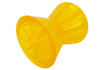 Diabolo étrave, rouleau de quille KNOTT PVC jaune pour remorque bateau 