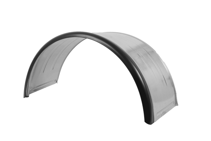 Garde-boue double pour remorque 15-16" DOMAR DK7120, passage de roue 880/400 mm, métal avec bord en caoutchouc